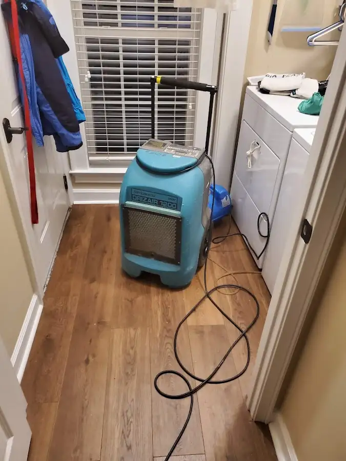 Commercial dehumidifier deployed for Flood Damage Cleanup in Halifax